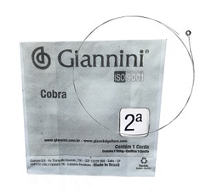 Corda Avulsa Giannini Si 2° Violão Aço - GEEFLE