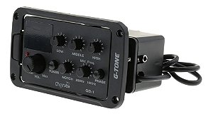 Preamp Captador Equalizador 5 Bandas Violão Aço Nylon Gb-1 G-tone Cherub