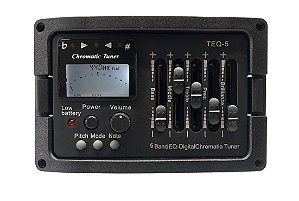Preamp Captador Equalizador 5 Bandas para Baixolão 5 Cordas - TEQ-5