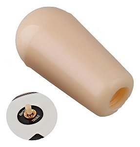 Knob Ponteira Para Chave Comutadora Guitarra Lespaul 3.5mm Bege 1 Un.