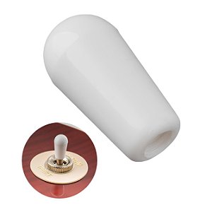 Knob para Chave Comutadora Guitarra Lespaul 4mm Branco 1Un