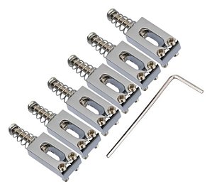 Saddles Carrinhos Para Ponte Guitarra Stratocaster 6 Un.