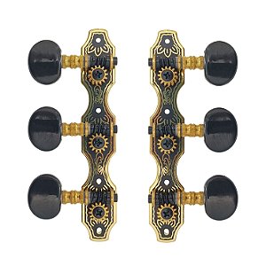 Tarraxa Pino Grosso Violão Nylon Clássico Dourada Luxo