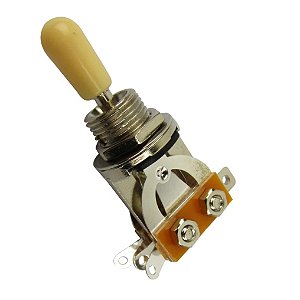 Chave 3 Posições Guitarra Les Paul Knob Bege