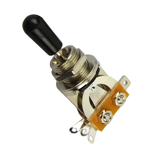 Chave 3 Posições Guitarra Les Paul Knob Preto