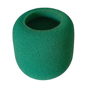 Espuma Para Microfone Grande Uso Profissional Verde