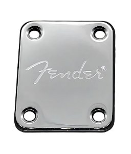 Neck Plate Fender Cromado com Parafusos Completo