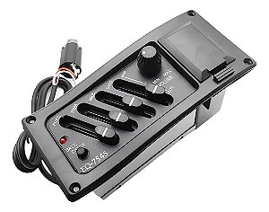 Preamp Captador Equalizador 4 Bandas para Violão Aço Nylon - EQ7545