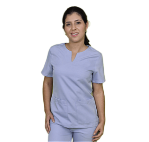 Ref. 431-2 Camiseta Pijama Cirúrgico Feminino Acinturado