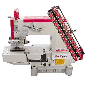 Máquina de Costura Industrial Elastiqueira 12 Agulhas Direct Drive Sun Special