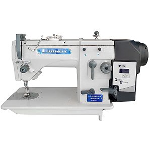 Máquina de Costura Semi Industrial Zigue Zague Direct Drive Lubrificação Automática Lanmax