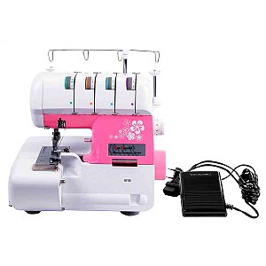 Máquina de Costura Doméstica Ultraloque Sun Point SS320 Rosa