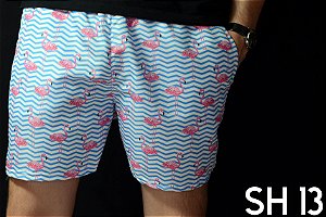 Short Praia Masculino Moda 2019 Flamingo