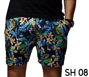 Short Praia Masculino Moda 2019 Floral Tropical