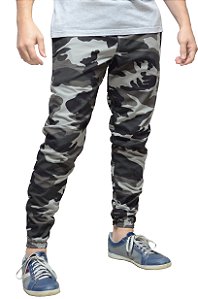 Calça Sarja Jogger Camuflada Rip Stop 
