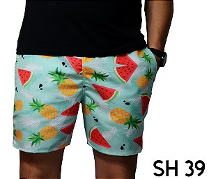Short Praia Masculino Moda 2019 Tropical
