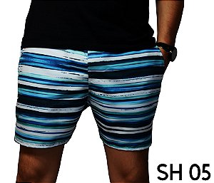 Short Praia Masculina Listrado Moda 2019