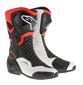 Bota Alpinestars Smx-6 V2 Preta Branca Vermelho Smx6 Speed