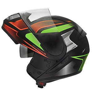 CAPACETE PEELS ROBOCOP URBAN VENTURE PRETO VERMELHO
