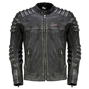 jaqueta de couro masculina motoqueiro