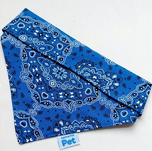 Bandana para cachorro ou gato com botão de pressão - Estampa bandana