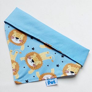 Bandana para pet com estampa Safári - Dupla face