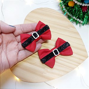 Laço para pet Roupa de Papai noel