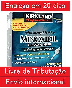 Minoxidil Kirkland 5% - Tratamento 6 Meses