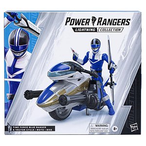 Power Rangers Lightning Collection Time Force Blue Ranger and Vector Cycle