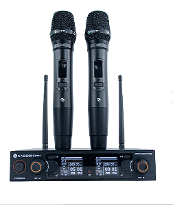 MICROFONE SEM FIO DUPLO K502 KADOSH