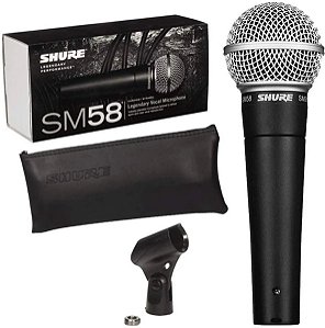MICROFONE BASTÃO SHURE SM58 LC SM-58 - DE 1.390 POR 973,00 (30%OFF)