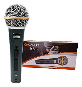 MICROFONE KADOSH K58P AZUL PETRÓLEO ( COM CABO )