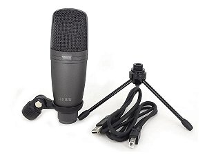 MICROFONE PARA GRAVAÇÃO NOVIK FNK 02U USB LIGAÇÃO DIRETA PC