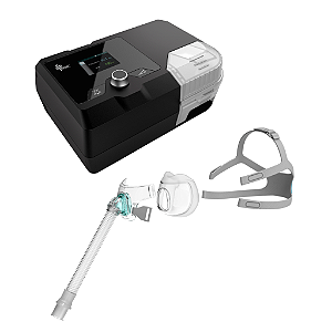 Kit CPAP Auto G2S A20 com Umidificador e Máscara Oronasal Facial F6 (todos os tamanhos P, M, G)