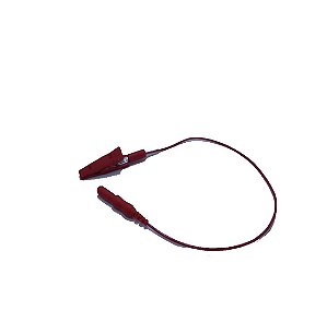 Terminal Eletrodo de EMG Highlander tipo Jacaré Vermelho 20cm