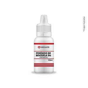 Peróxido de Benzoíla 5% - 100ml - loção p/ acnes e espinhas