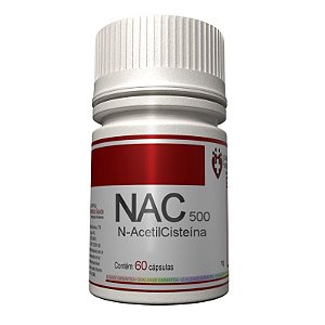 NAC 500mg 60 cápsulas - N-Acetilcisteína