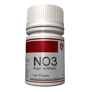 NO3 600mg 60 cápsulas - Arginina Nitrato