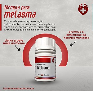 Fórmula para Melasma 30 cápsulas