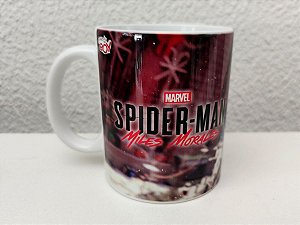 Caneca Spiderman Miles Morales PS5 325ml Porcelana