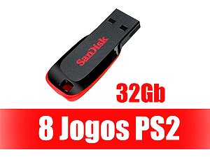 Kit OPL Para Playstation 2 - Pen Drive 128gb Com 50 Jogos 