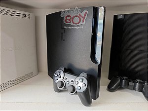 Playstation 3 Slim 160Gb com FC24 + 16 Jogos PS3 e 14 Mil Retro - Seminovo