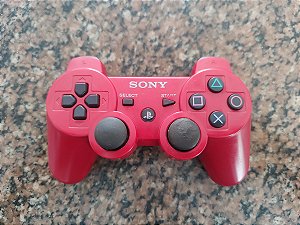 Controle PS3 Dualshock 3 Vermelho Sony 100% Original Usado