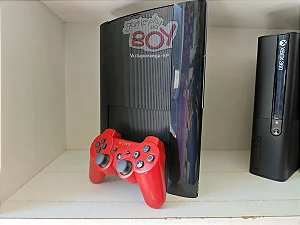 Playstation 3 Super Slim 500Gb + FC24 + 40 jogos D.e.s.b.l.o.q. - Seminovo