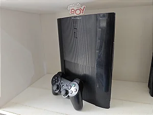 Playstation 3 Super Slim 750Gb + FC24 + 40 jogos D.e.s.b.l.o.q. - Seminovo