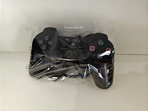 Controle PS2 Dualshock 2 Preto Com Fio Sony 100% Original Usado