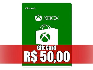 Gift Card de R$50,00 para Xbox (One e Series)