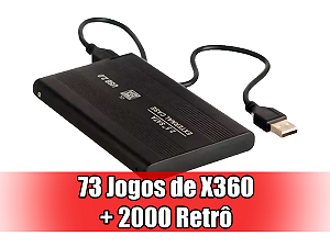 HD 500gb Externo 73 Jogos Xbox 360 Desbloqueado RGH
