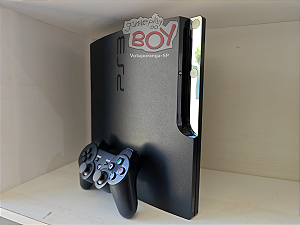 Playstation 3 Slim 500Gb FC24 + 29 Jogos PS3 e 14 Mil Retro - Seminovo