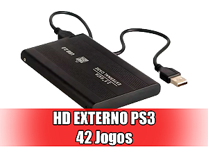 HD 500gb Externo 43 Jogos PS3 Desbloqueado
